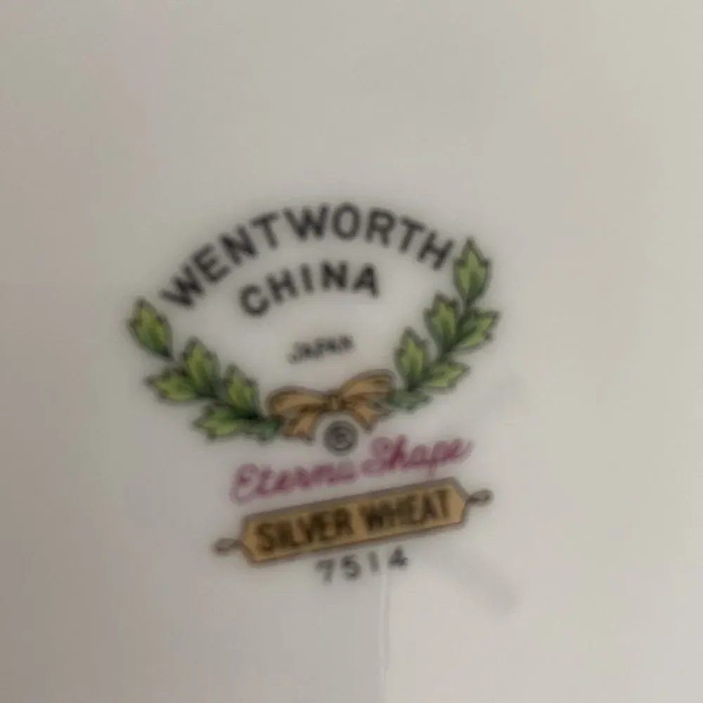 Wentworth China 8” Saucers (5) 7514